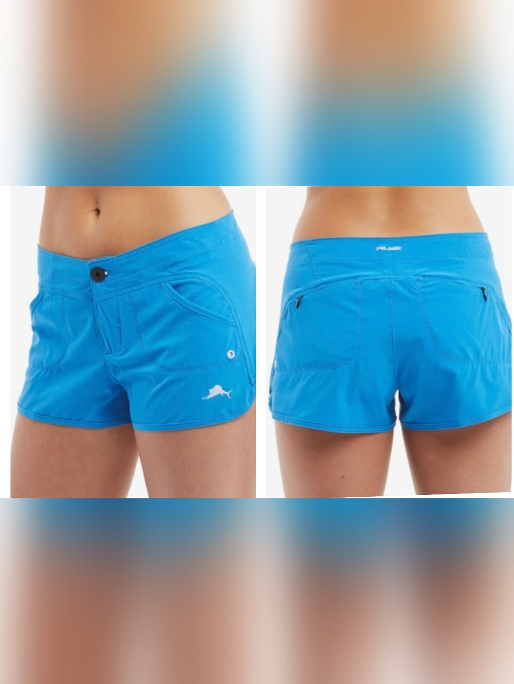 Pelagic Hybrid Women's Bright Blue Active Swim Shorts
